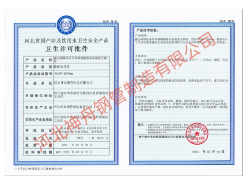 Health permit approval